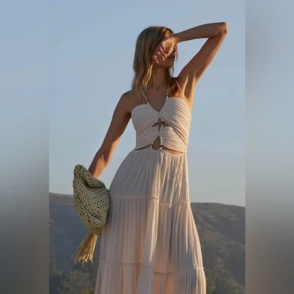 A.L.C. Ivory Backless Halter Dress SZ 2 NWT - Picture 2 of 8